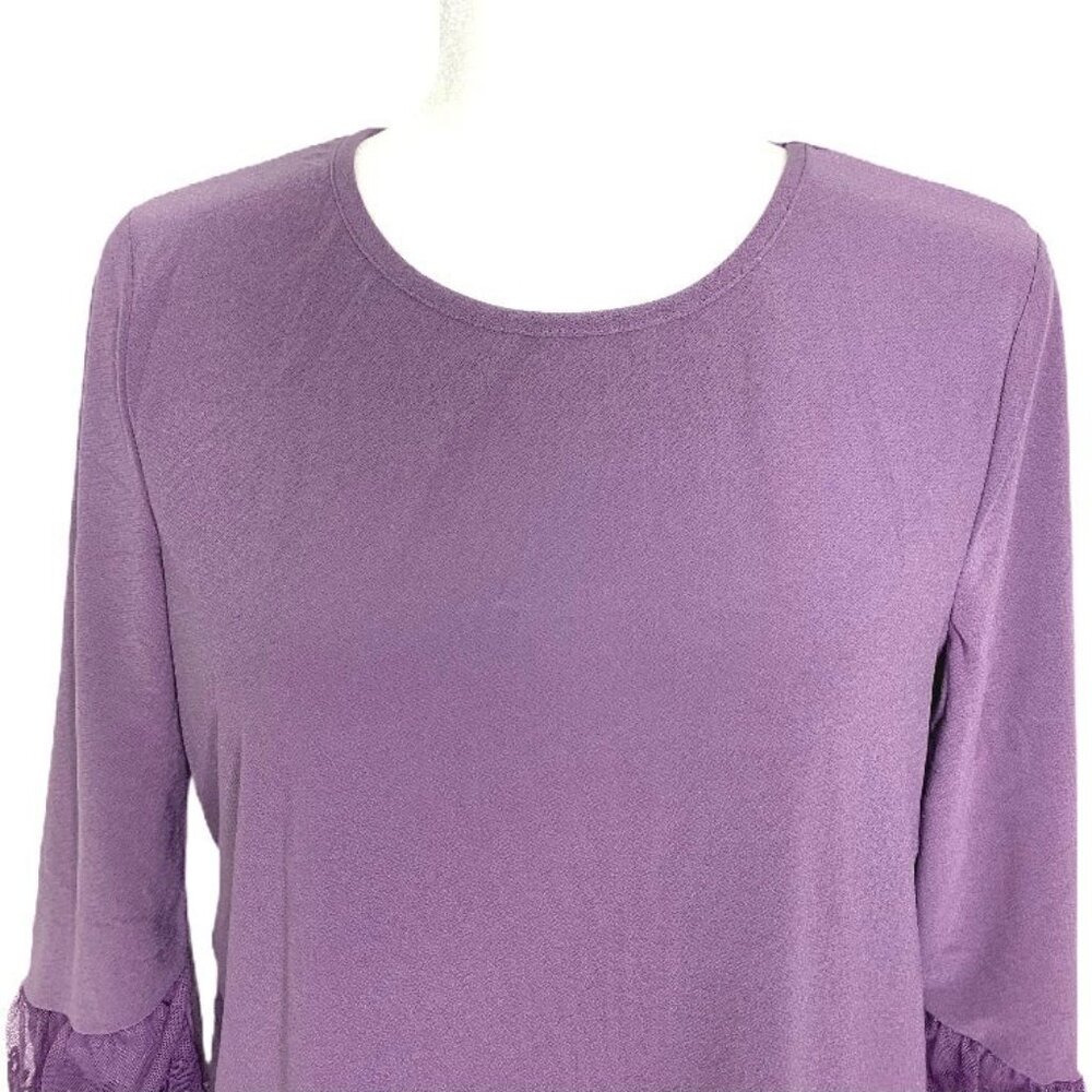 Love Scarlett Tops Long Sleeve Neck Women's Blouses Violet Kiss Size M - Picture 5 of 11